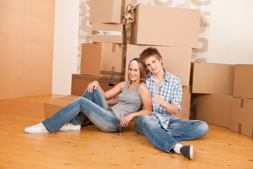 Professional team handling a relocation with care