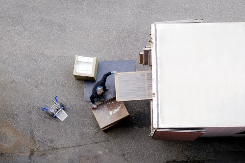 Secure loading of furniture and boxes into a removal truck in Temple