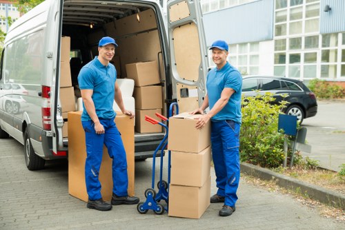 Careful packing and labeling for a Temple home move